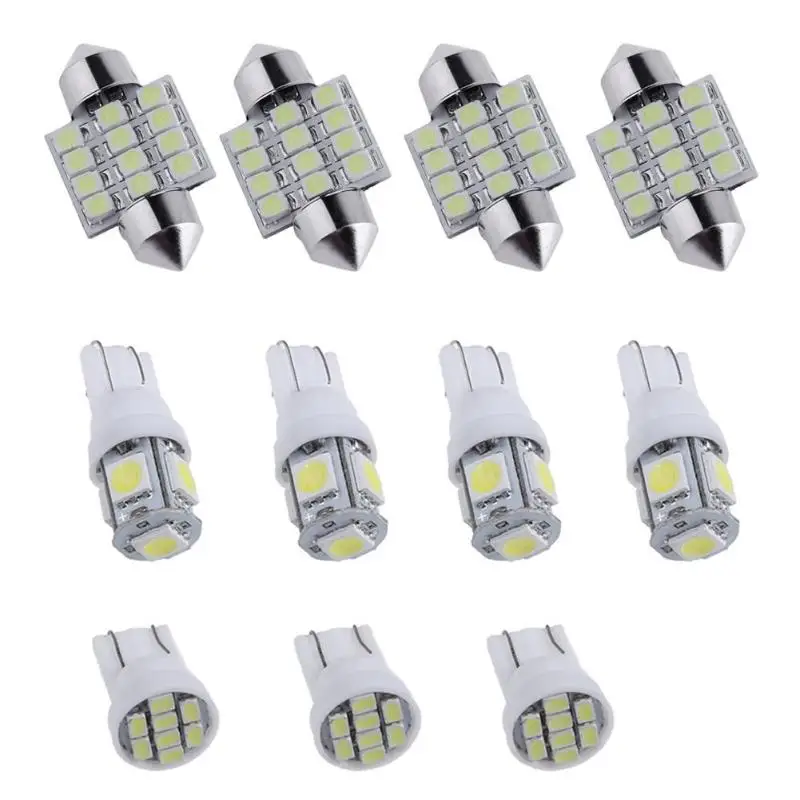 11 шт 12В T10 3030 SMD LED Автомобильный интерьер свет авто автомобилей светоизлучающий