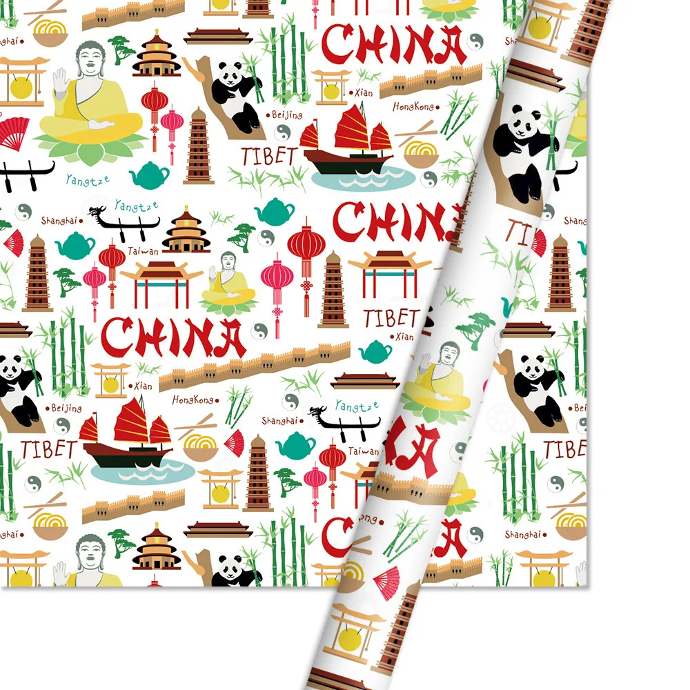 10pcs 50*70cm Chinese Style Decorative Gift Wrapping Tissue Craft Paper Book Mixed Designs Festival Packing | Дом и сад
