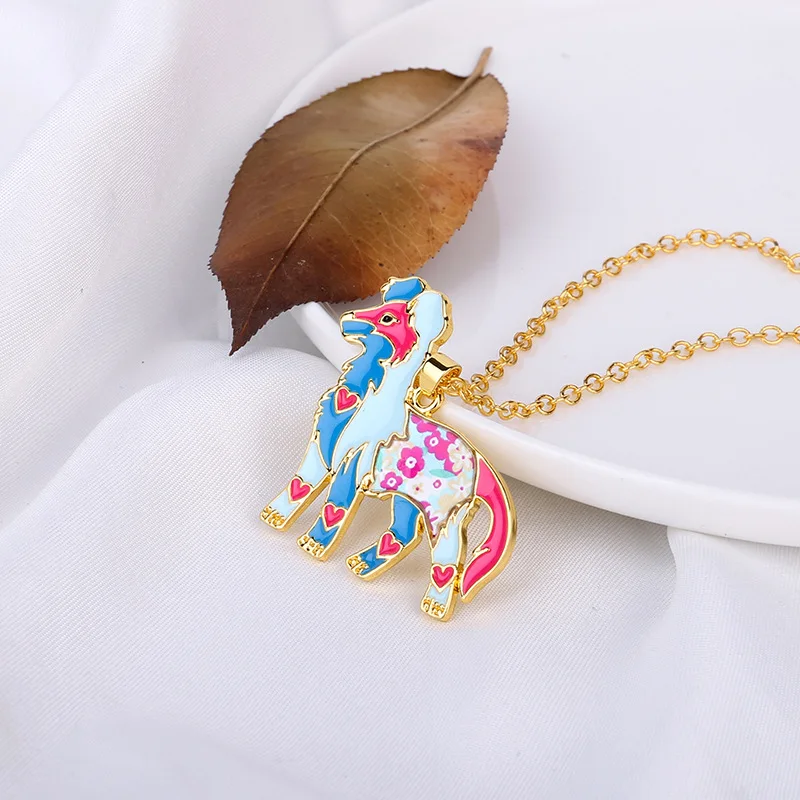 Женское Ожерелье со знаками Зодиака и собакой|colar feminino|jewelry womendog necklace |