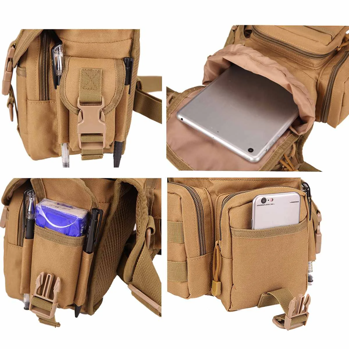 

NEW Tactical Waist Bag Drop Leg Bags Tool Camping Hiking Trekking Military Shoulder Saddle Oxford Cloth Multi-function Pack