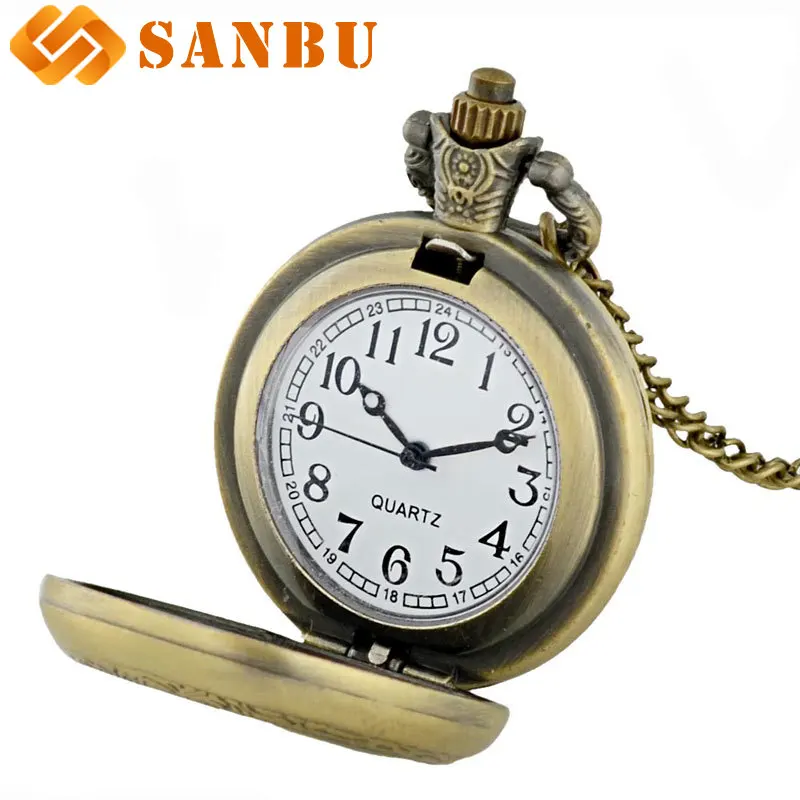 

Antique Classic Russian Aerospace Defence Forces Quartz Pocket Watch Vintage Men Women Silver Double eagle Necklace Watches Gift