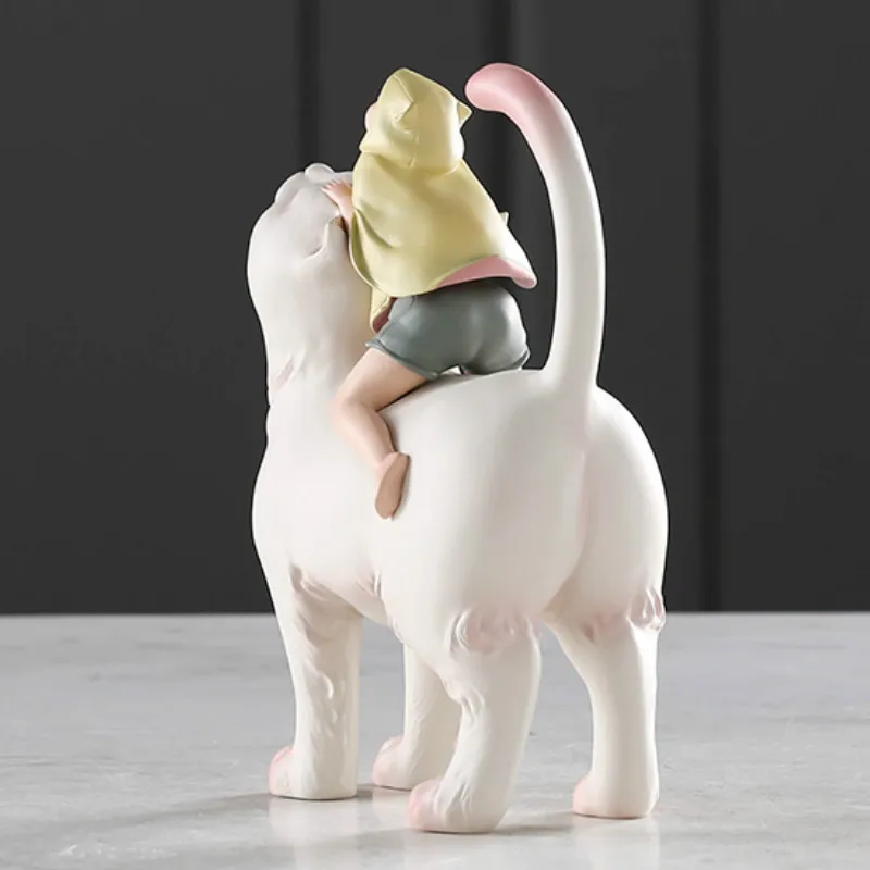 Кошка в японском стиле neko Animal figuras decorativas hogar розовые сказочные керамические