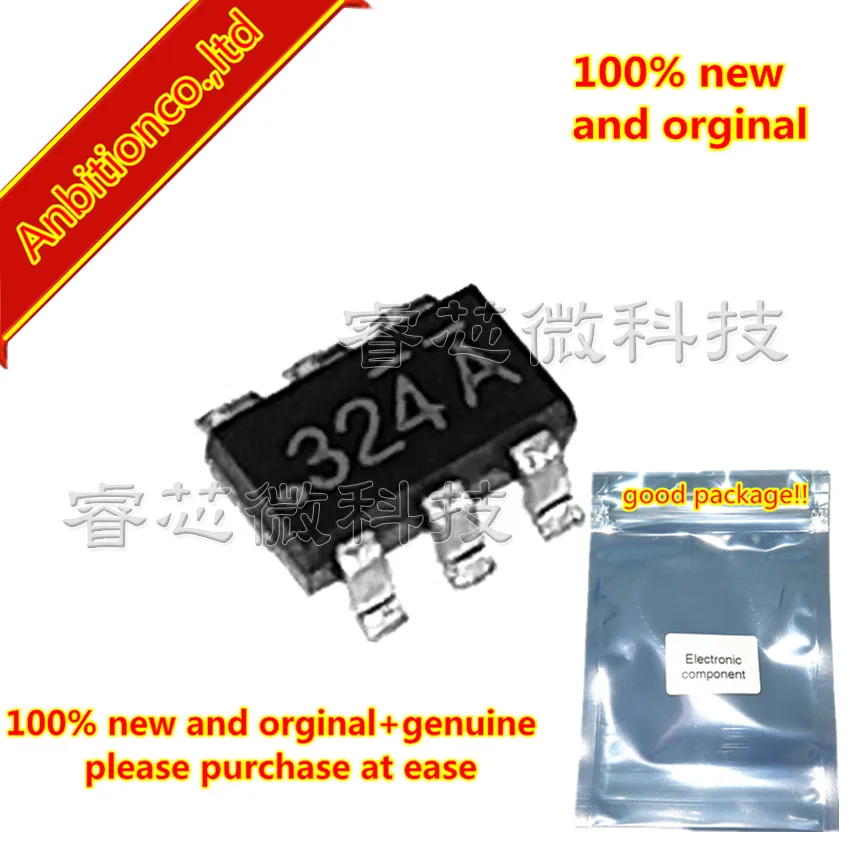 

10pcs 100% new and orginal FDC6324L SOT23-6 3245 silk-screen 324 SOT23-6 Integrated Load Switch in stock