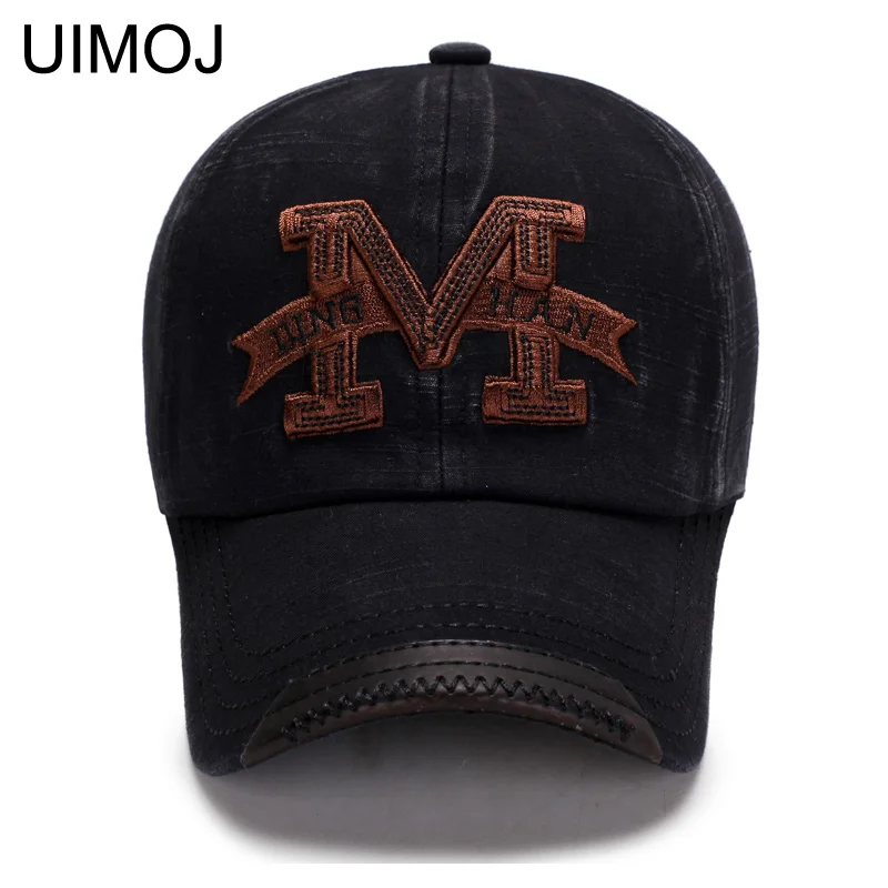 Модная весенняя бейсболка UIMOJ шапки с вышивкой M осенняя уличная шапка для мужчин