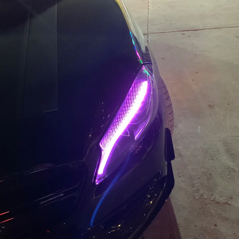 Светодиодный фонарь Icedriver для Mercedes Benz A class дневные ходовые огни A45 AMG A200 красный