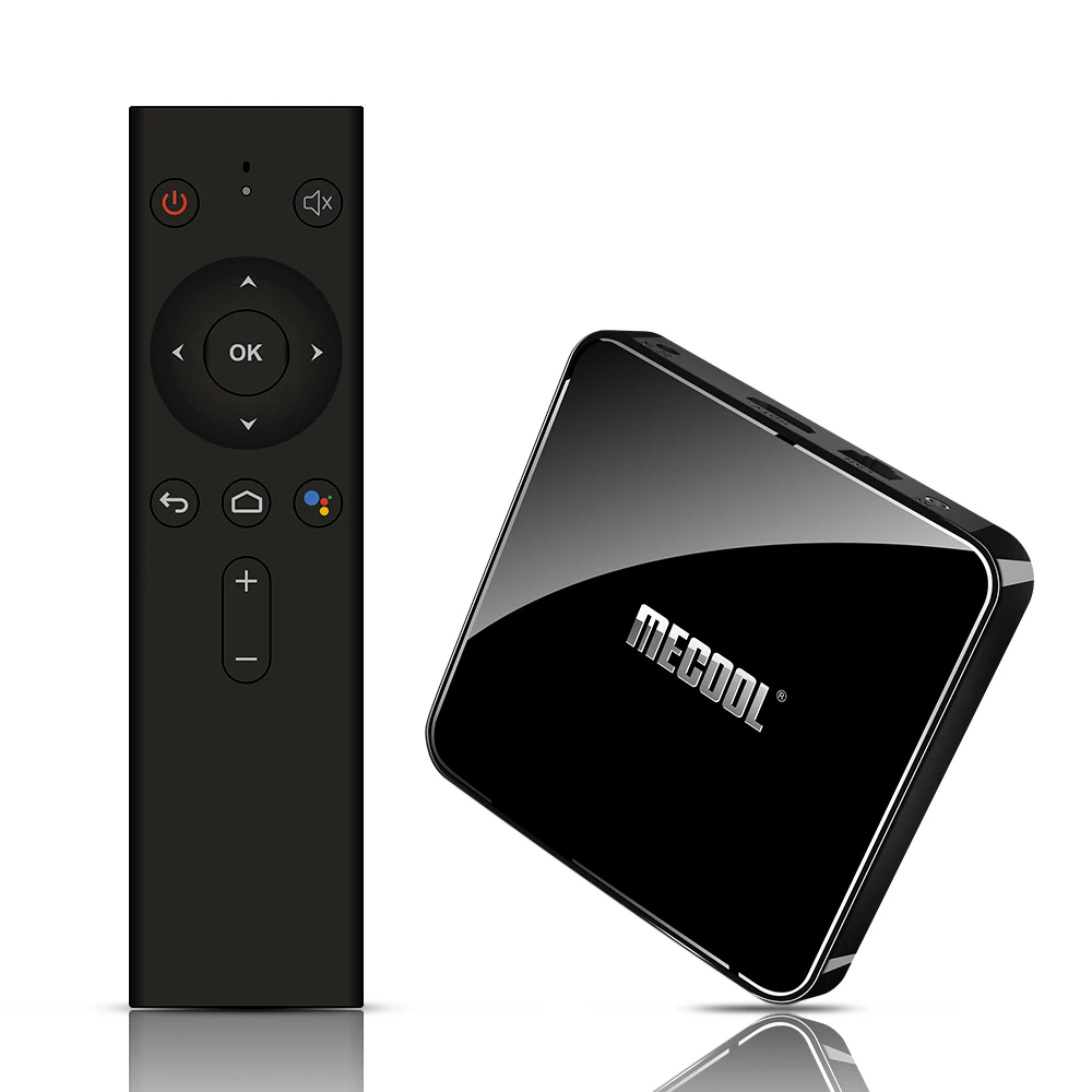 MECOOL KM3 ТВ коробка Android 9 0 Голосовое управление Amlogic S905X2 4 Гб ram 64 rom 2 4G 5G WiFi Bluetooth 1 USB