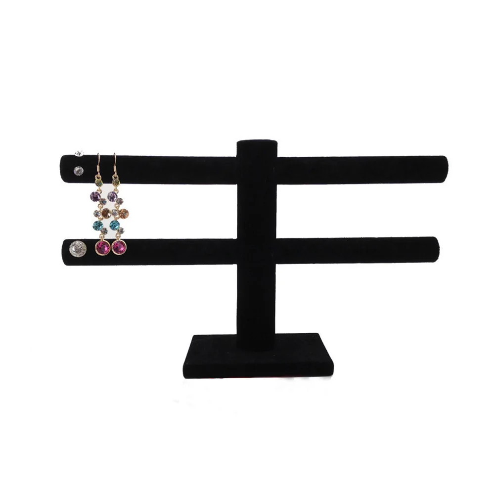 Витрина для ювелирных изделий 2 уровня органайзер ожерелье браслет серьги