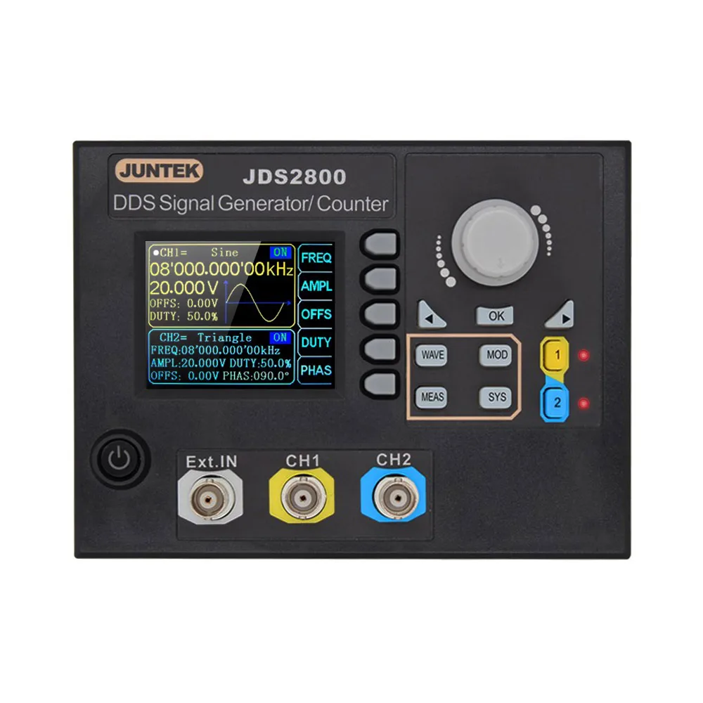 JUNTEK генератор сигналов цифровой контроль двухканальный DDS функция произвольных