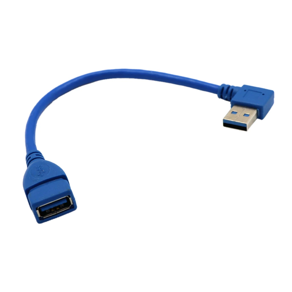 Удлинительный Кабель USB 3 0 типа A с левым углом 90 градусов | Компьютеры и офис