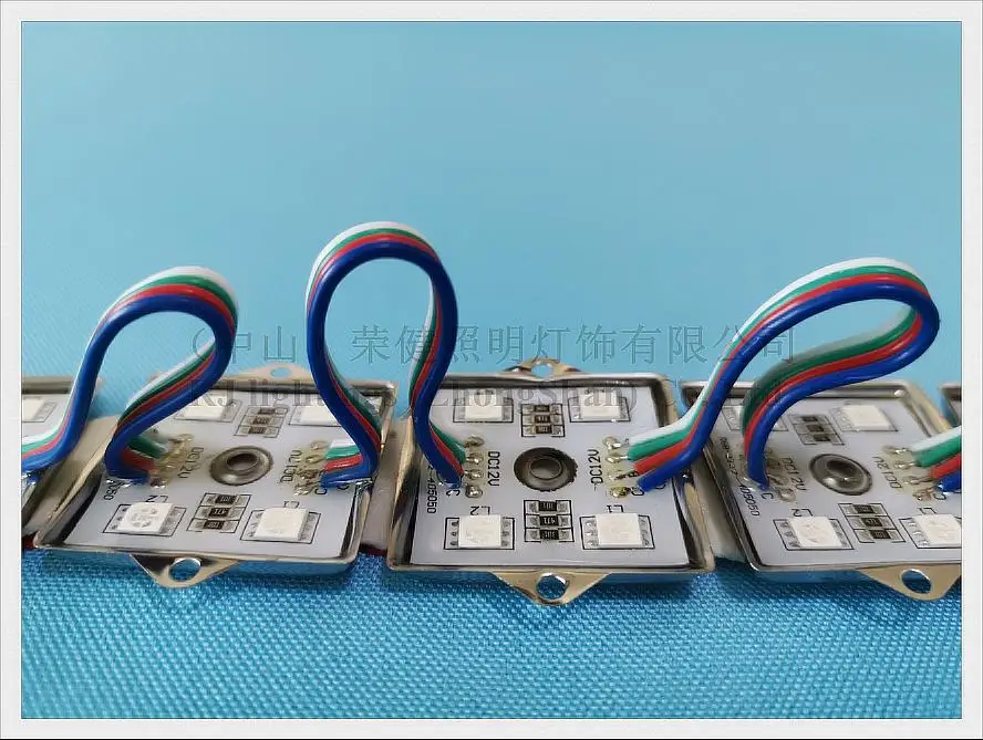 5050 RGB светодиодный модуль водонепроницаемый пиксельный светильник SMD5050 12 В