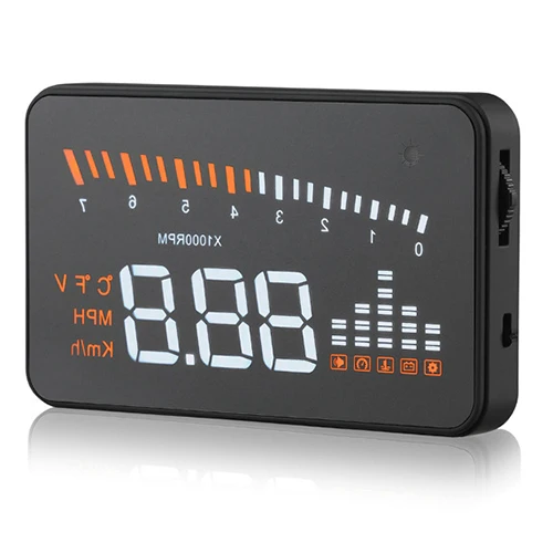X5 автомобильный HUD Дисплей с головками OBD2 OBDII система предупреждения о превышении