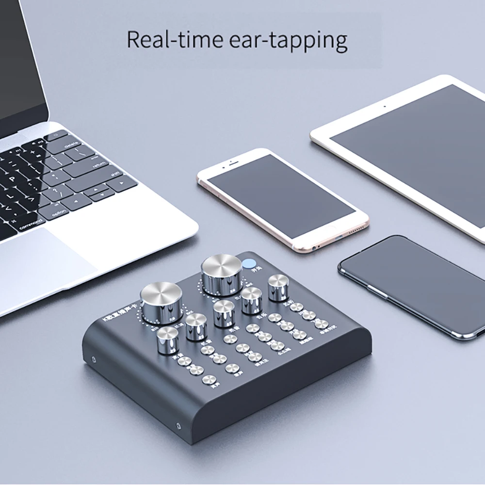 V8 Внешняя USB аудиосистема миксер звуковая карта в реальном времени мобильный