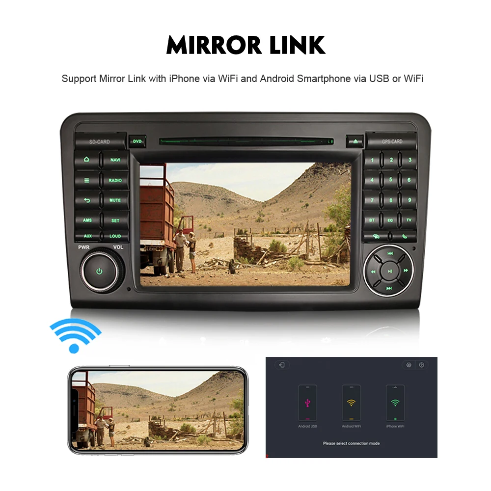 Автомагнитола DAB + 7 дюймов Android 8 1 Wi Fi 4G GPS|GPS для транспорта| |