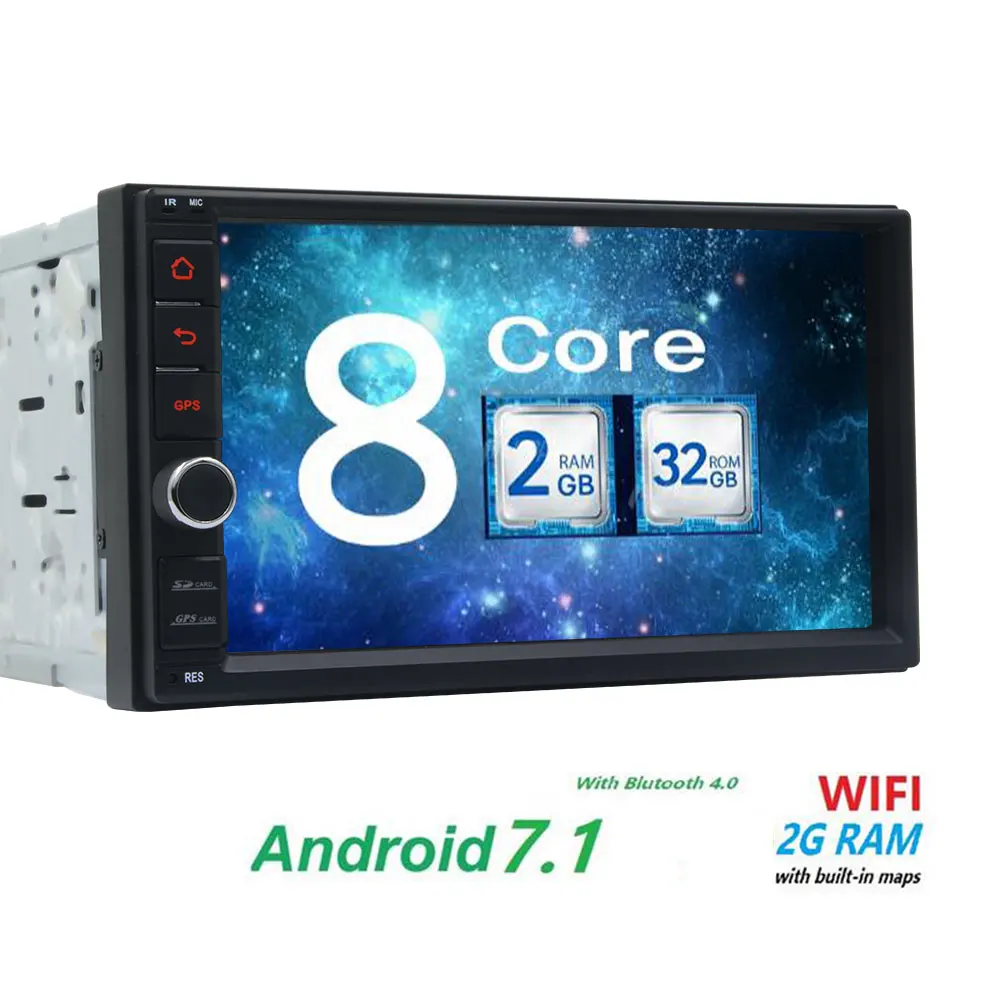 7 'ƈ Din Автомобильный мультимедийный плеер HD Android OS 1 радио с Wi Fi gps система