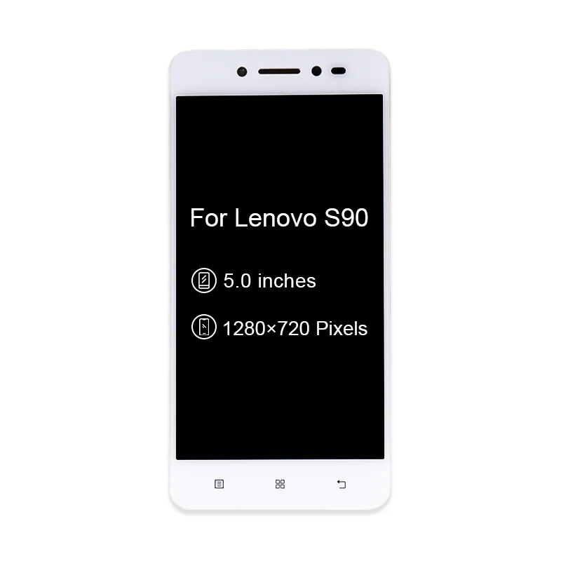 10 шт./лот для Lenovo S90 ЖК сенсорный экран дигитайзер + рамка в сборе дисплей Панель