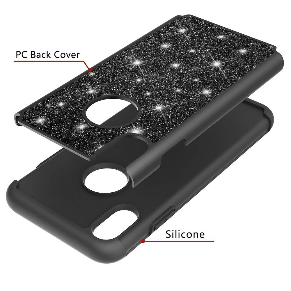 KISSCASE чехол со стразами и блестками для iPhone X XS MAX XR 7 8 Plus Мягкий блестящий 6 6S |