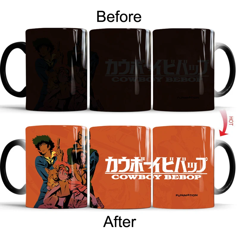 Волшебная кружка Cowboy Bebop кружки меняющие цвет Кружка для кофе чая|Кружки| |
