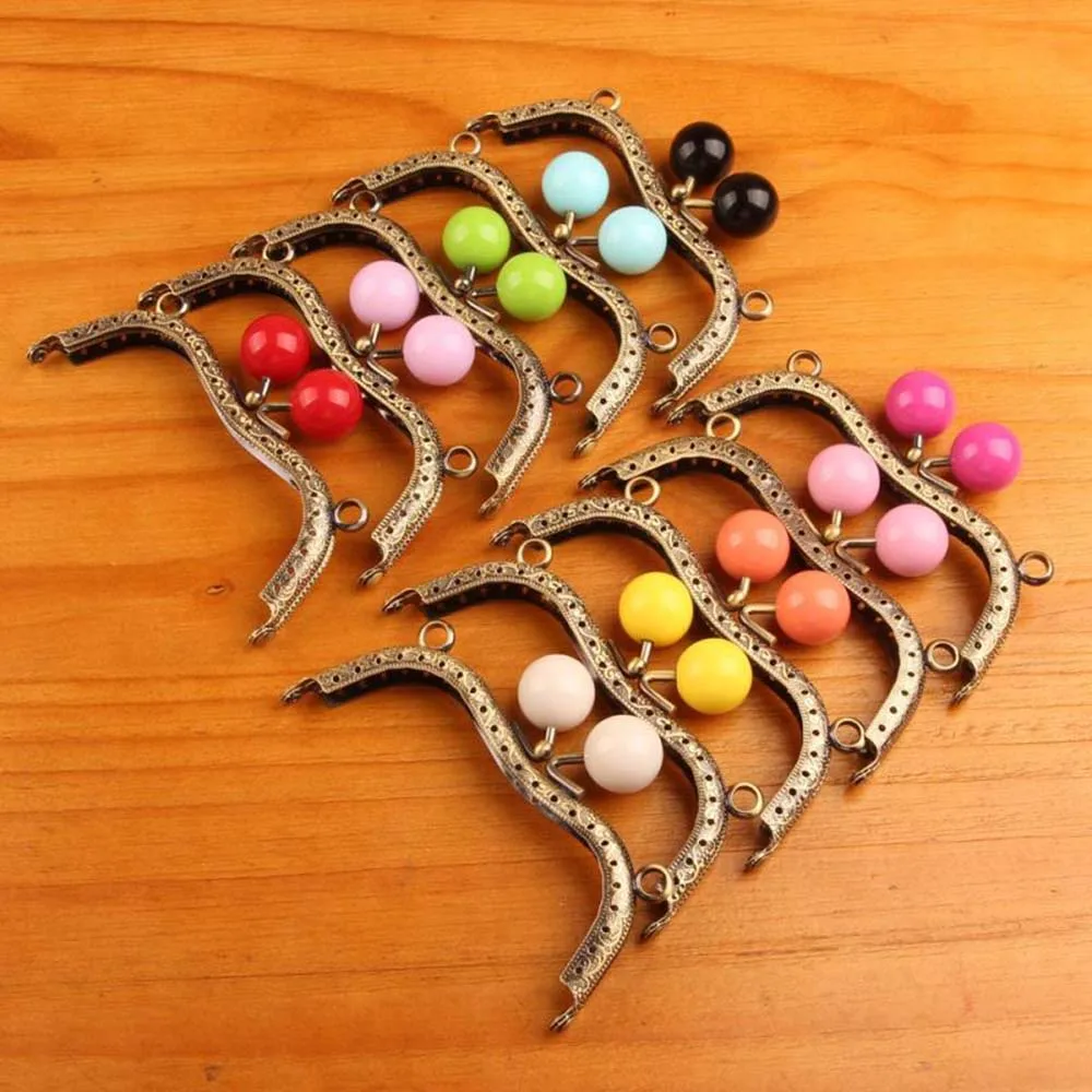 

Clearance 10pcs 11cm Candy Head Metal Frame for Coin Purse Bag