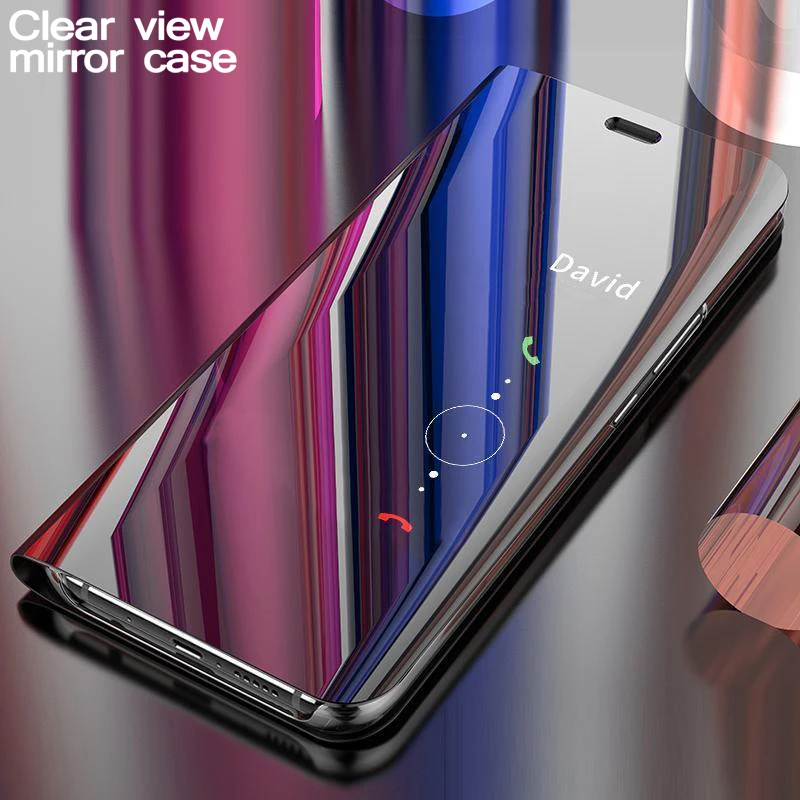 Роскошное умное зеркало флип чехол для samsung Note 9 8 J5 J7 J8 A5 A6 A7 2017 A8 A9 2018 Galaxy S9 S8 S7 S6 Edge