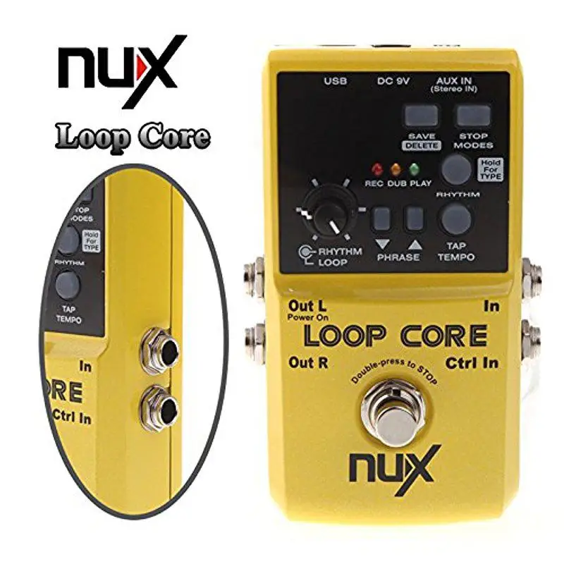 NUX Loop Core педаль для гитарных эффектов 6 часов время записи 99 пользовательских