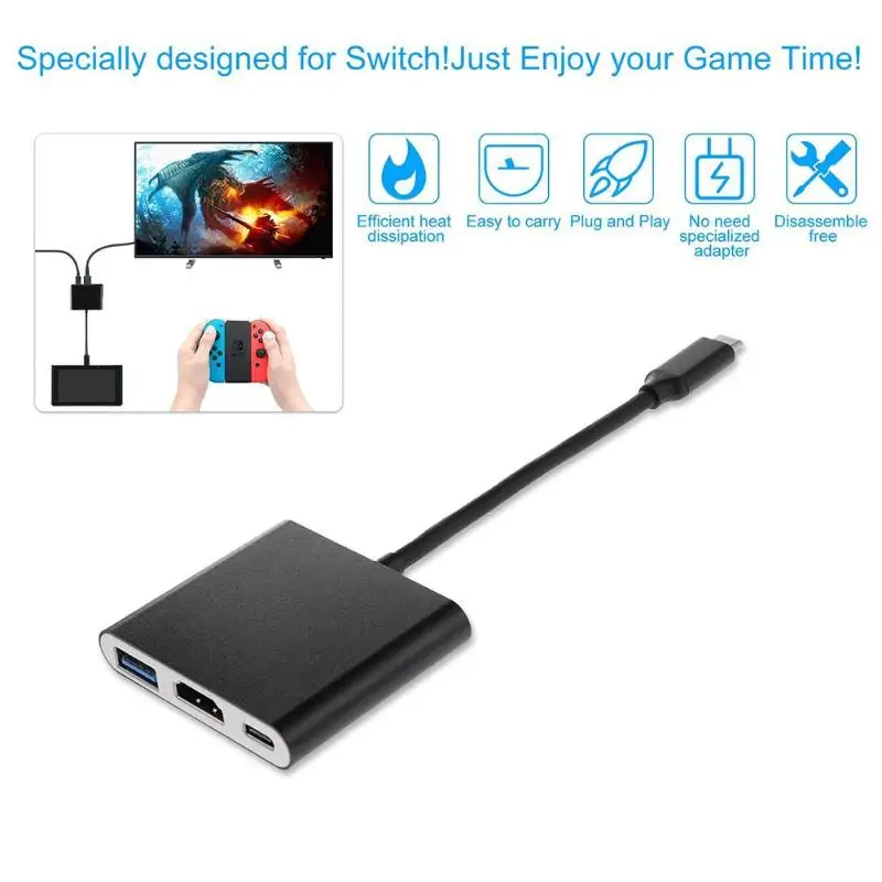 USB C 3 1 концентратор сплиттер кабель для MacBook Pro Pixel Huawei Mate10 в Type к HDMI 0 зарядный