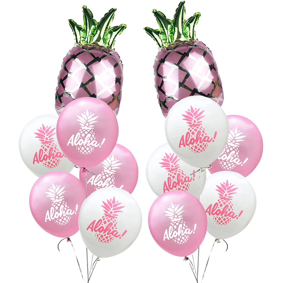 Amawill Hawaii Luau Party Decorations Beach Theme Pineapple Ananas Decoration Wedding Hawaiian Birthday Decor Supplies 6D | Дом и сад