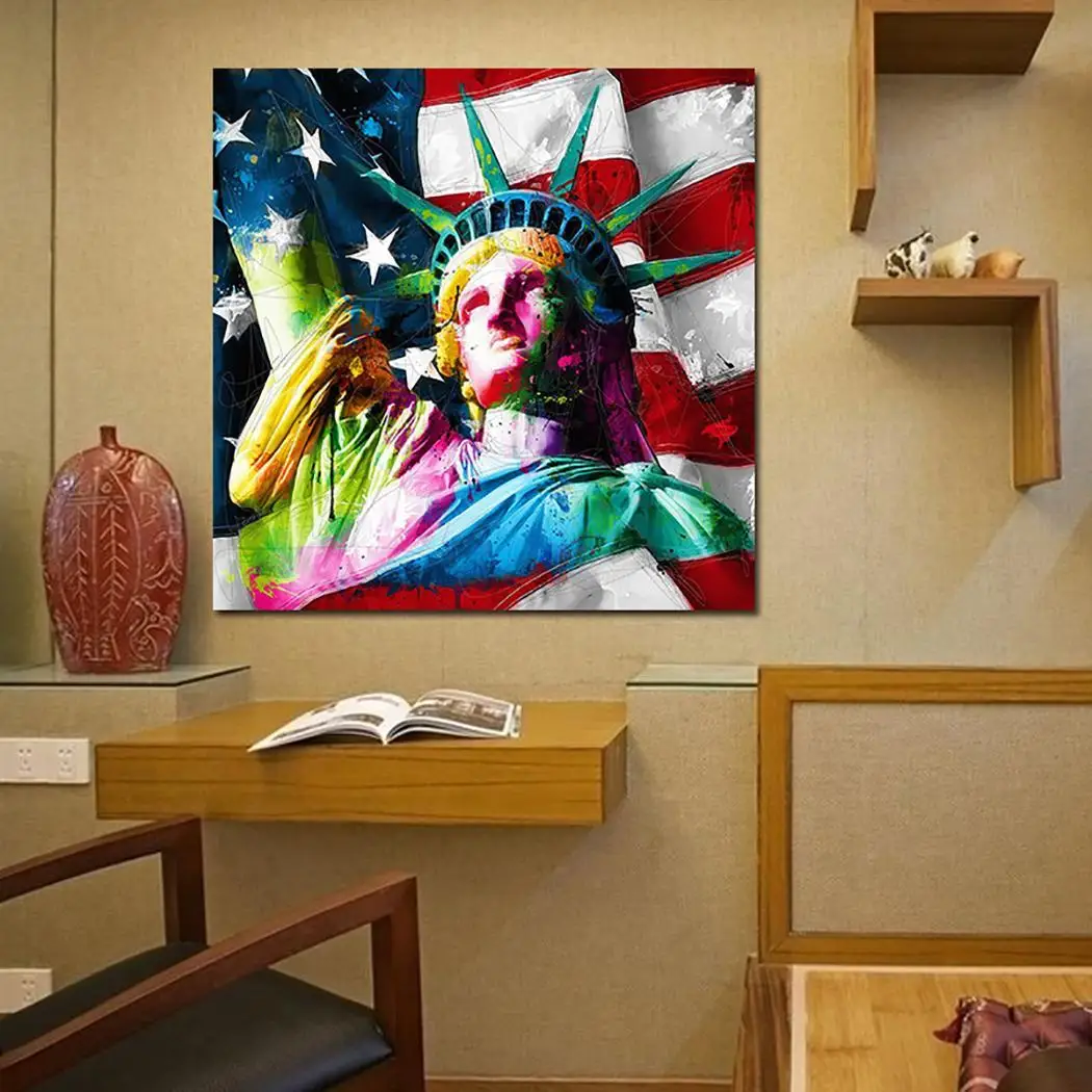 Статуя Свободы Pattern декоративные картины маслом Домашний декор в помещении