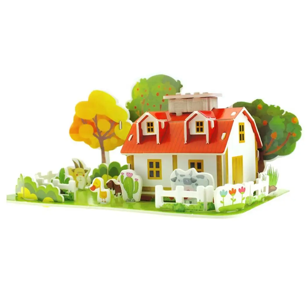 Новые детские игрушки в разных формах DIY 3D Puzzle Kit для детей старше лет как показано