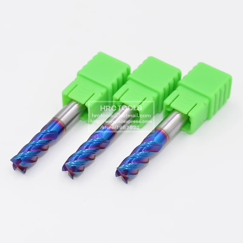 L9-d4x20Hx4Dx100L Dia 4mm Carbide HRC65 TiAIN Coated Flat Endmill CNC Cutter Bit Tool | Инструменты