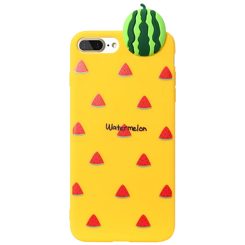 KISSCASE 3D фруктовый чехол для телефона iPhone X XS XR 6 7 8 MAX Girly милый мягкий кукольный