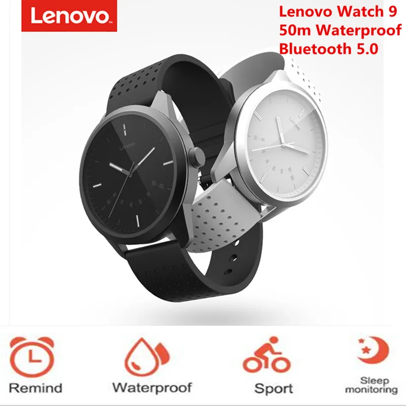 Lenovo Watch 9 Sport 5ATM водостойкие умные часы Bluetooth 5 0 Smartwatch монитор сердечного ритма