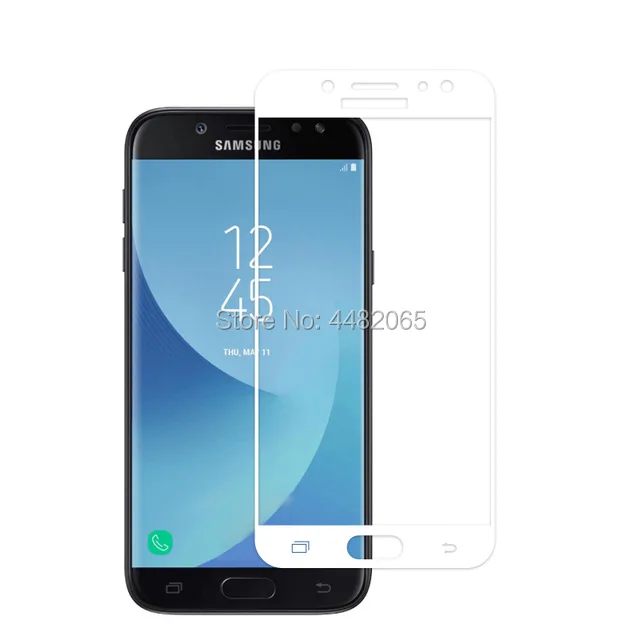 Закаленное стекло для Samsung Galaxy J7 2017 переднее 9H 3D полное покрытие защитная пленка