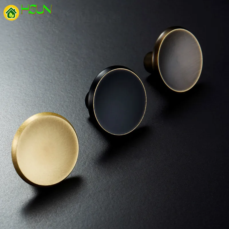 1 шт. золотые латунные круглые дверные ручки шкафа и мебели шкаф выдвижные ящика 33