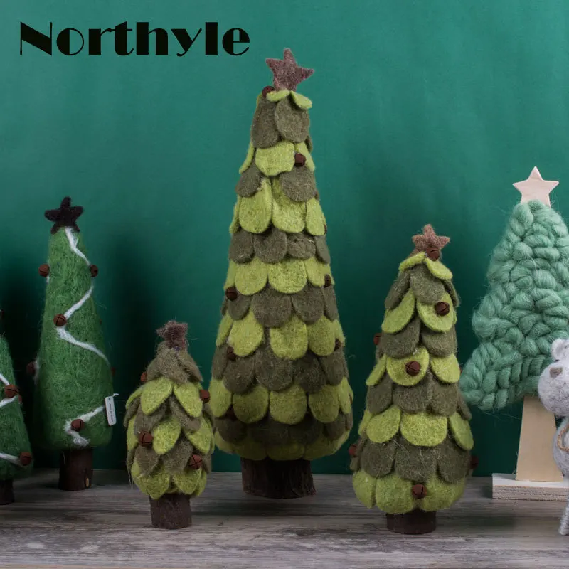 

Genuine Northyle BS163128 christmas tree decoration wool tree figurine xmas gift craft