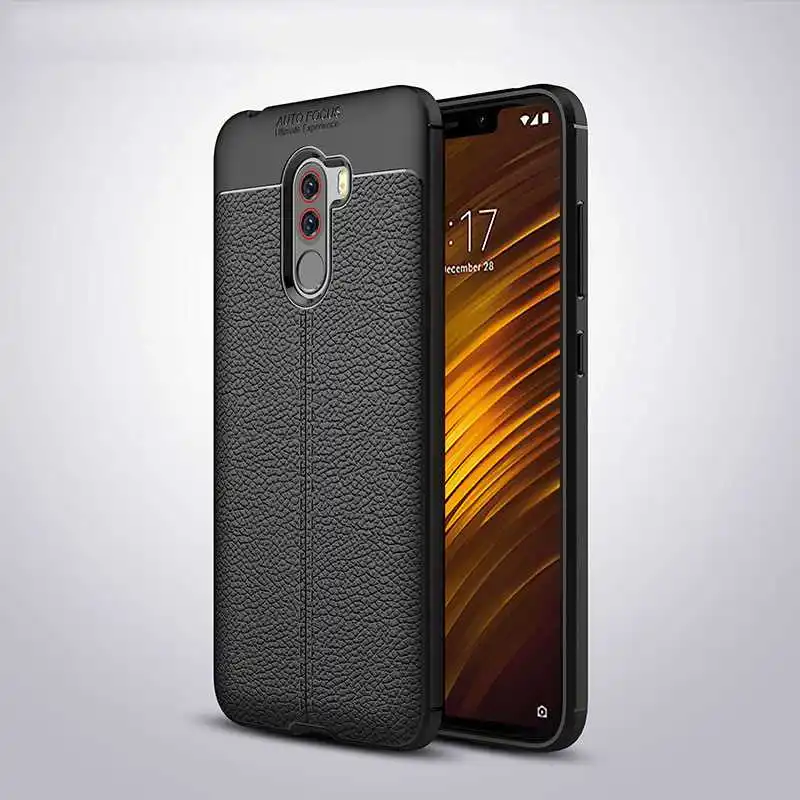 Mokoemi Модный чехол с узором Личи Ударопрочный Мягкий 6 18 &quotдля Xiaomi Pocophone F1 для