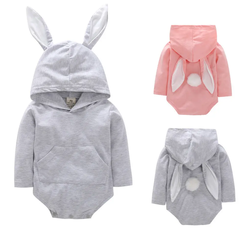 Боди с капюшоном Emmababy для новорожденных мальчиков и девочек на весну|Боди