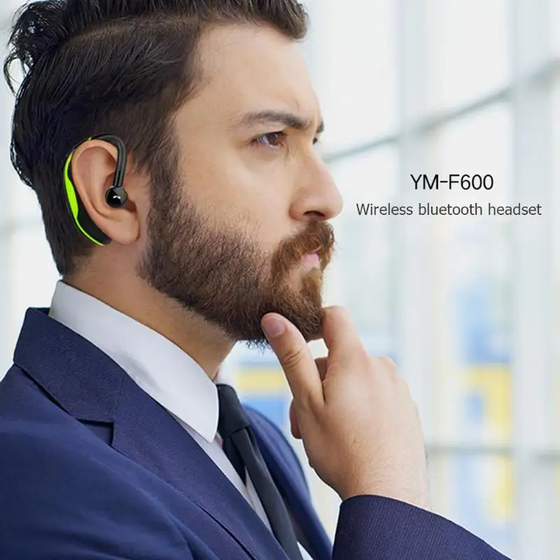 F600 один беспроводной Bluetooth наушники вкладыши стерео спортивные Hands Free Бизнес