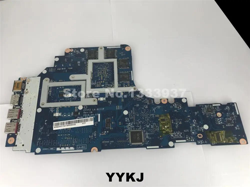 Для Lenovo Y50-70 материнская плата для ноутбука с i5 CPU GTX960M 2GB ZIVY2 LA-B111P 100%