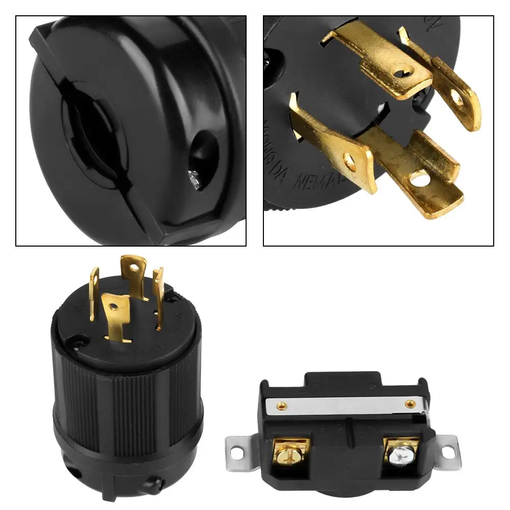 Переменный ток 125 в 250 30A 4 Pin NEMA L14 30 генератор RV штепсельная розетка для мужчин и