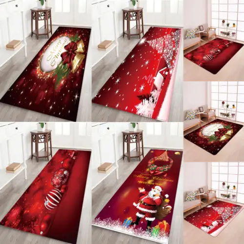 UK Christmas Design Machine Washable Indoor Mats Floor Entrance Xmas Doormat Rug | Дом и сад