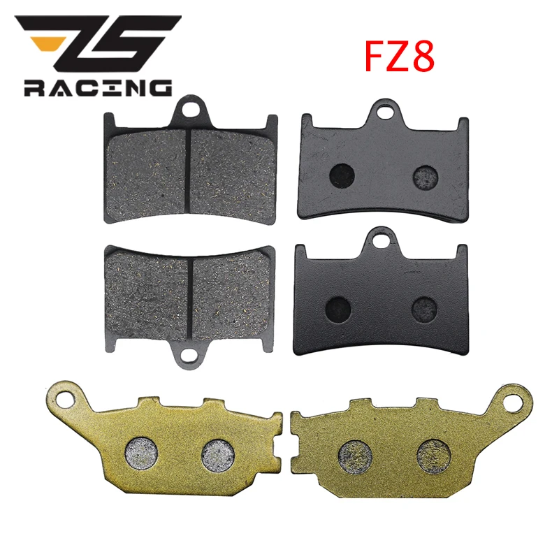 

ZS Racing для Yamaha FZ8 2011 2012 2013 2014 2015 полуметаллическая Передняя Дисковая тормозная колодка и задняя Дисковая тормозная колодка, тормозная система...