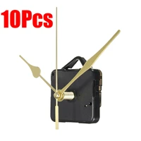 10 pcs car home quartz clock movement mechanism long spindle gold diy hand repair tool parts kit universal