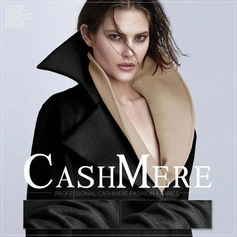 

Высококачественная Черная кашемировая ткань, кашемировая шерстяная ткань, осенне-зимнее пальто, шерстяная ткань, оптовая продажа, шерстяна...