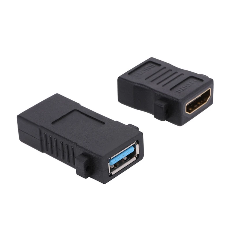 3 Порты USB 0 Женский HDMI VGA настенная облицовочная пластина гнездо для крышки Аудио