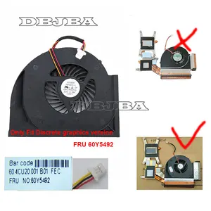cpu fan for lenovo thinkpad t510i t510 fru 60y5492 udqflpr01ffd laptop fan discrete graphics free global shipping