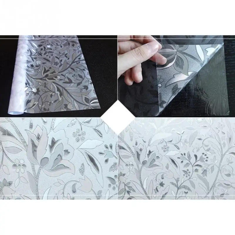 45 см * 100 матовое непрозрачное стекло оконная пленка для окна Privacy Adhesive наклейки