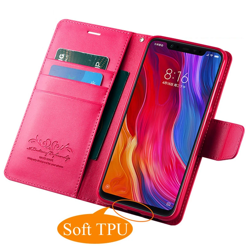 Water Resistant For Xiaomi Mi Note 3 Max 2 8 5X Business Slim Leather Case Flip Wallet Cover 8SE A2 Lite A1 | Мобильные телефоны и