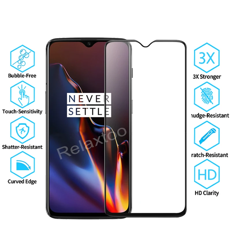 Закаленное стекло с полным покрытием для OnePlus 6 6T 3 T 5 5T Защита экрана One Plus 1 + one