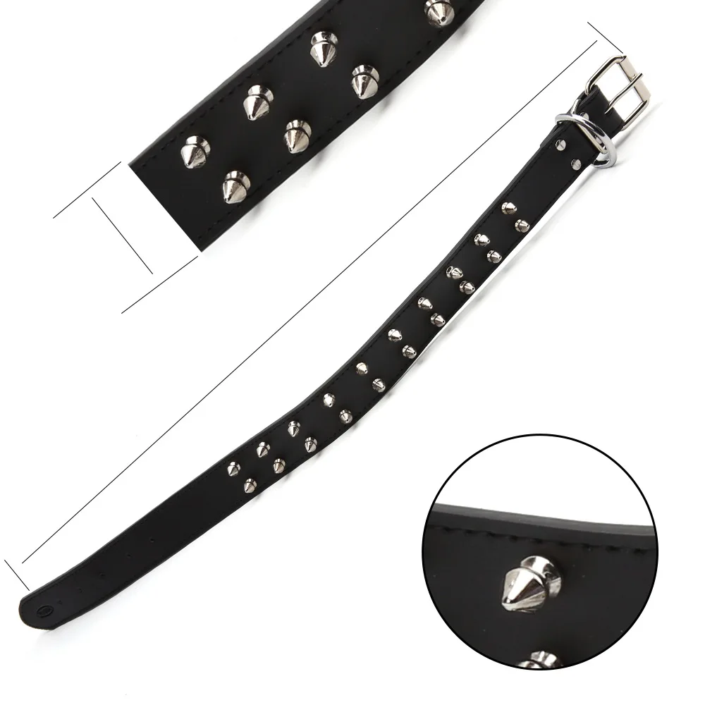 Ошейник для собак с заклепками и шипами | Дом сад