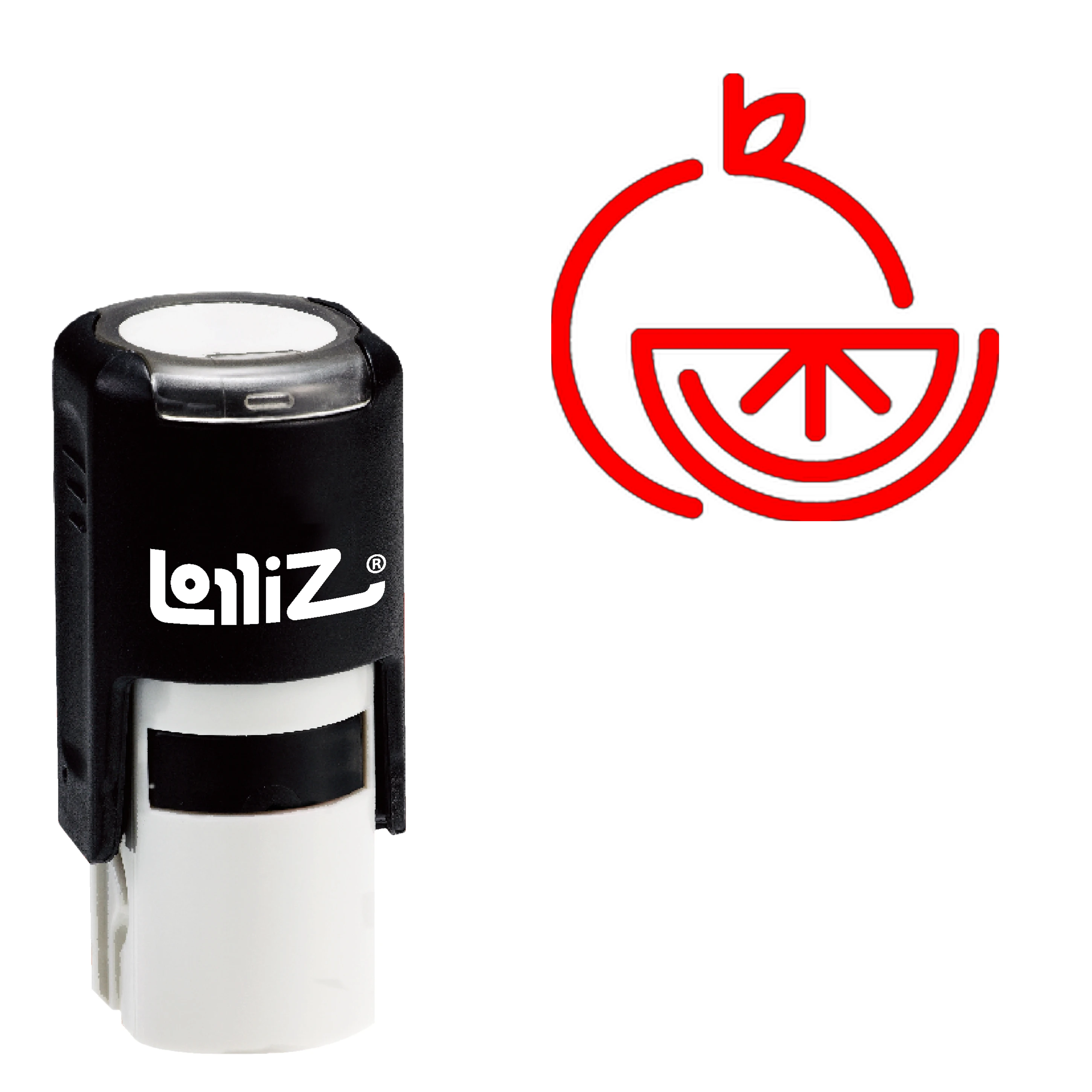 

LolliZ Orange Self-Inking Rubber Stamp - Modern Symbol Series